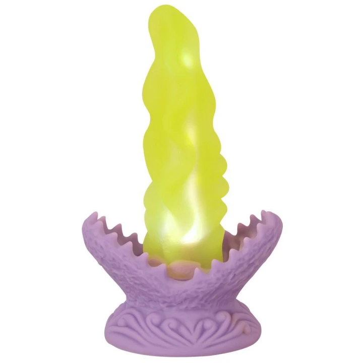 Dildo Beasty Cocks LED, silikonowe, 10 trybów podświetlenia, 22 cm