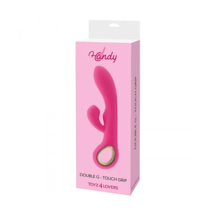 Wibrator-Rabbit luksusowy, silikonowy, wodoodporny, z podwójnym silnikiem, różowy