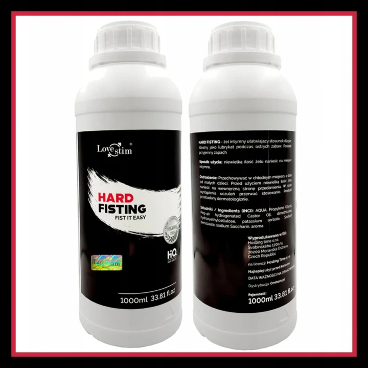 Żel do seksu analnego LoveStim Hard Fisting 1000ml – długotrwałe nawilżenie, maksymalne bezpieczeństwo