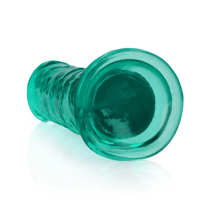Dildo REALROCK CRYSTAL CLEAR, 7'' / 18 cm, przezroczyste, przyssawka, wodoodporne