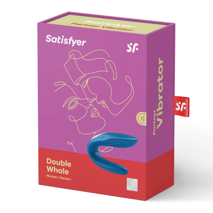 Stymulator dla par Satisfyer Partner Whale, wodoszczelny, 3 poziomy intensywności, 7 trybów