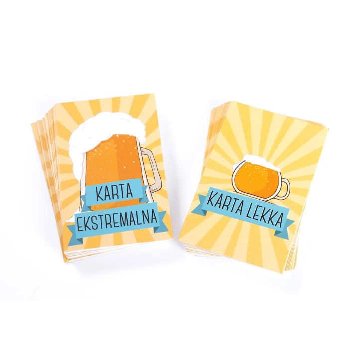 Gra towarzyska - Piwna Ekstaza - 40 zabawnych kart, miarka, max 6 graczy