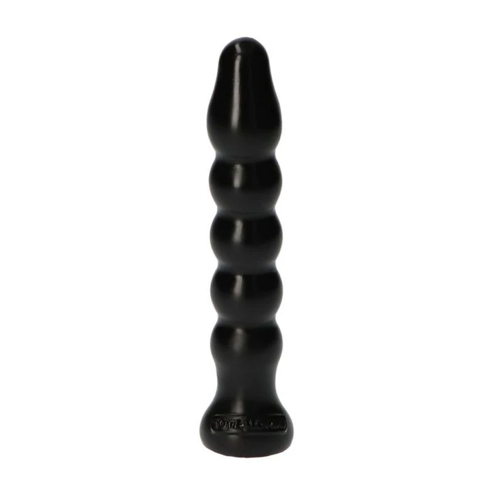 Korek analny Gaio Black, 13 cm, gładki, z przyssawką, wysoka jakość włoska