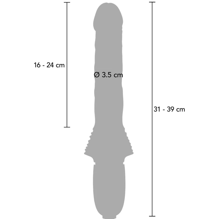 Wibrator Magnum Opus - Silikon, 8 cm rozciągania, 4 ustawienia pulsacji, Eko USB