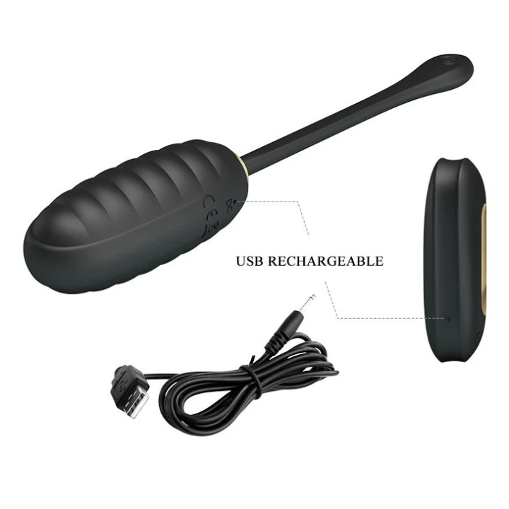 Wibrator jajkowy PRETTY LOVE - DOREEN, pilot bezprzewodowy, 12 ustawień wibracji, wodoodporny