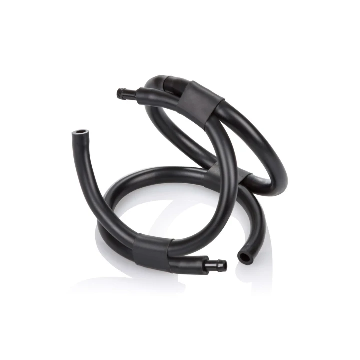 Klatka na penisa z szybkim zwolnieniem, czarna, gumowa, 6 cm