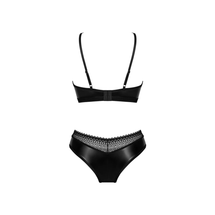 Komplet bielizny OBSESSIVE Norides M/L – biustonosz z fiszbinami, koronka, regulowane ramiączka