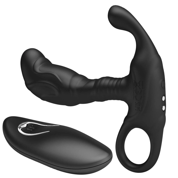 Masażer prostaty zdalnie sterowany Mr. Play, silikonowy, 12 trybów wibracji, elastyczny