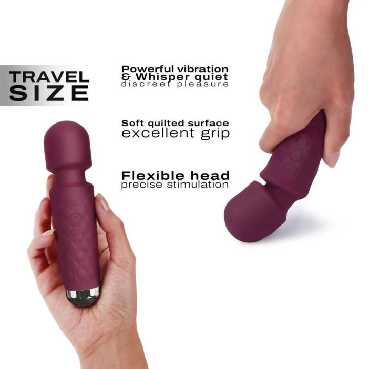 Stymulator łechtaczki DORCEL MINI WANDERFUL, 8 prędkości, 20 trybów wibracji, fioletowy