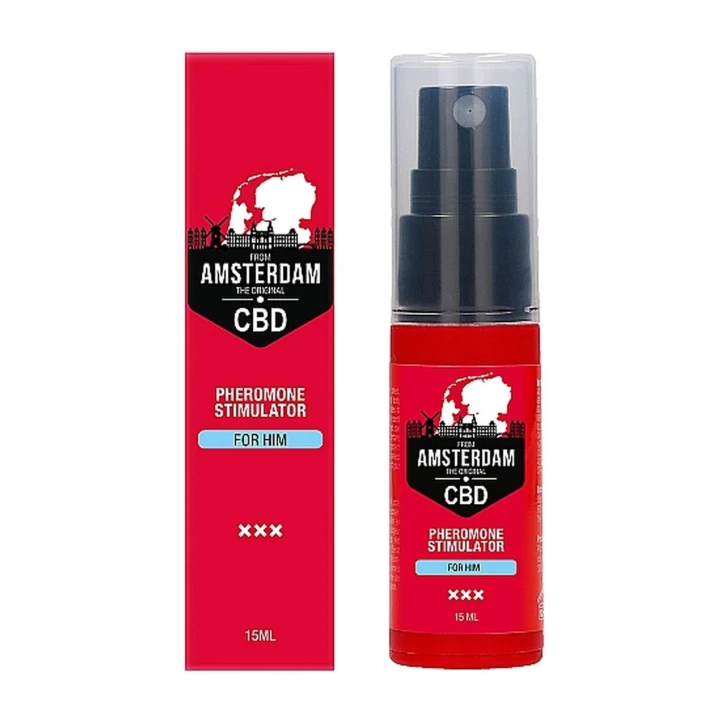 Stymulator feromonów dla mężczyzn Original CBD Amsterdam - 15ml, długotrwały zapach