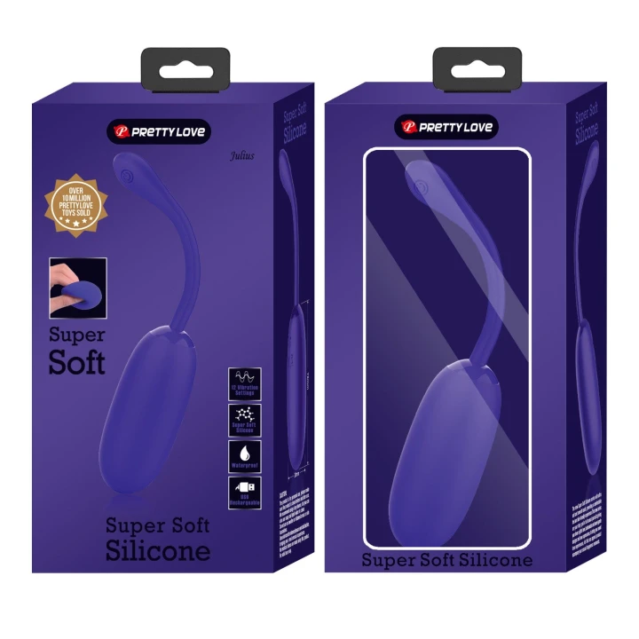 Wibrator jajeczny PRETTY LOVE Julius, silikonowy, 12 funkcji wibracji