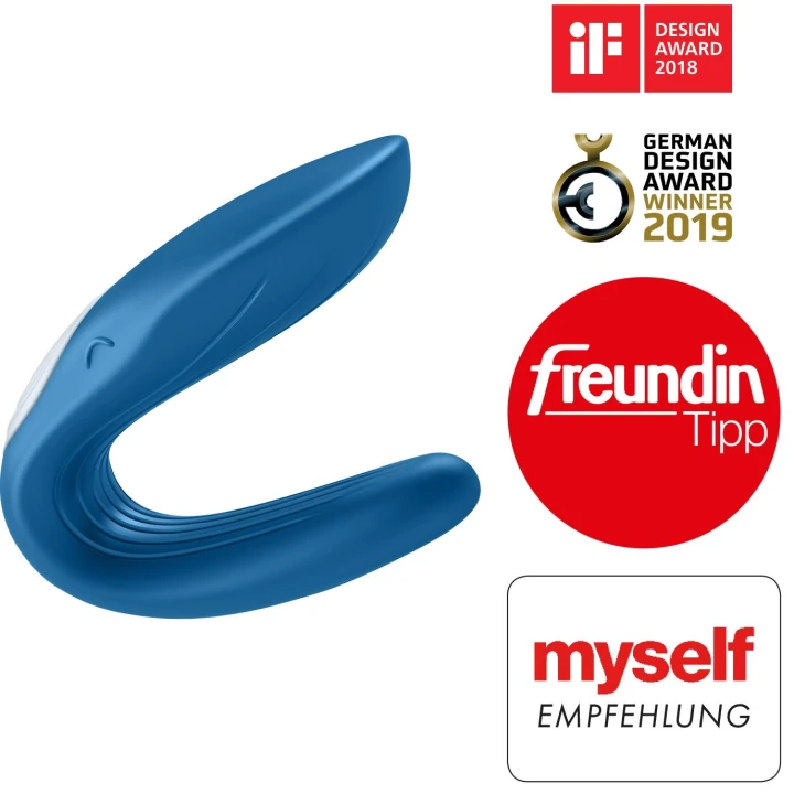 Stymulator dla par Satisfyer Partner Whale, wodoszczelny, 3 poziomy intensywności, 7 trybów