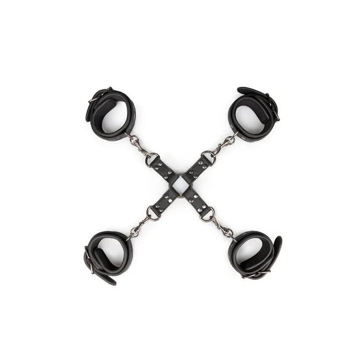 Mankiety i kajdanki do niewoli - Skórzane, regulowane, z metalowymi złączkami
