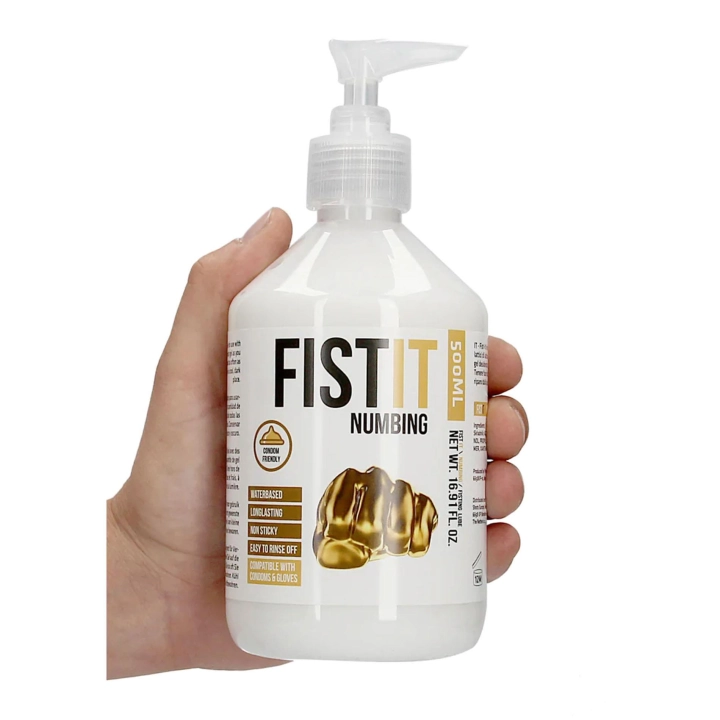 Lubrykant intymny (water-based) Fist It Professional – 500 ml, znieczulający, bezwonny