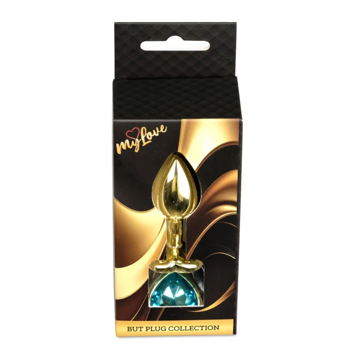 Korek analny (anal plug) MyLove Toys Jewellery Gold – stal nierdzewna, 7 cm, 2,7 cm