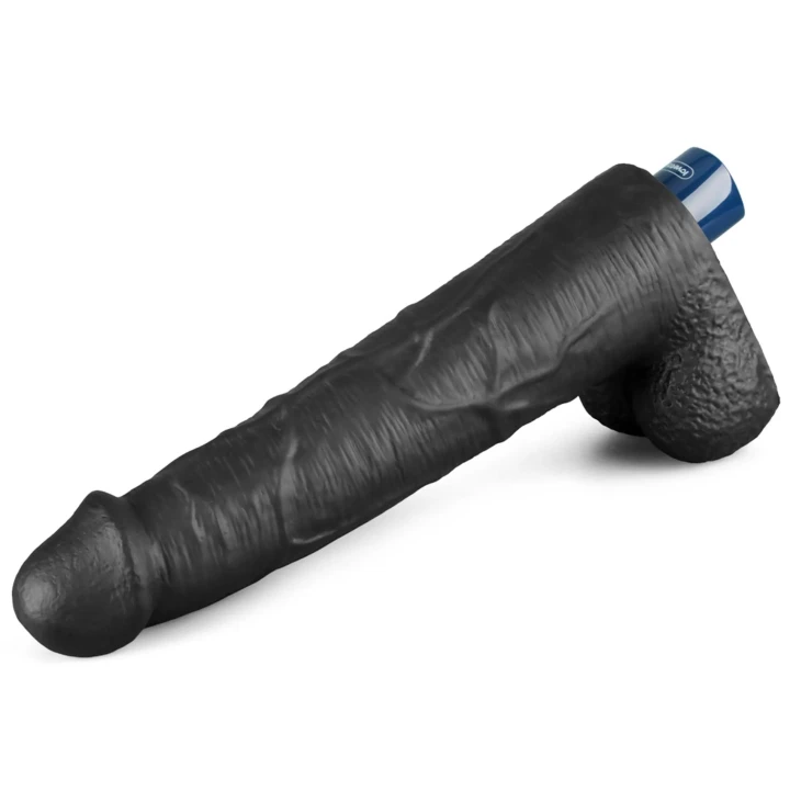 Dildo REAL SOFTEE 10,5'' Rechargeable, TPE, długość 27cm, średnica 5cm, czarny