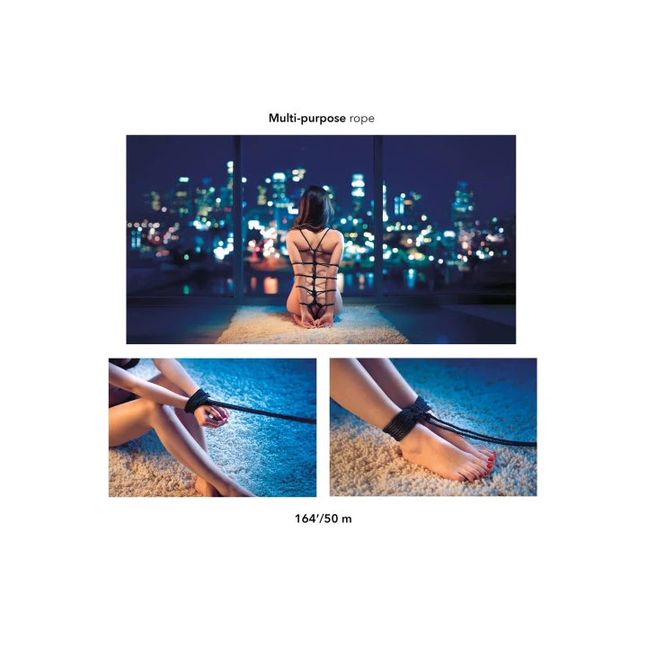 Rope BDSM 50M Scandal® - 60% bawełna, 40% poliester, gładka tekstura