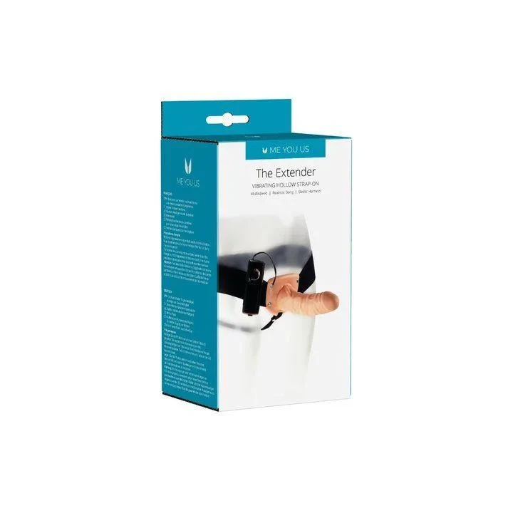 Strap-on wibracyjny Kinx z regulacją prędkości, 3 wymienne pierścienie, długość 17 cm