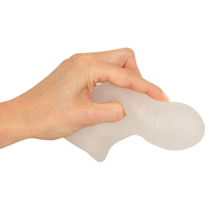 Nakładka powiększająca REBEL z pierścieniem, 16,5 cm, TPE, elastyczna, stymulująca