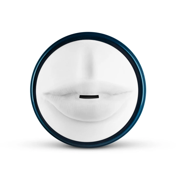 Masturbator - FPPR, długość 18 cm, wnętrze wypustkowane, biały kolor