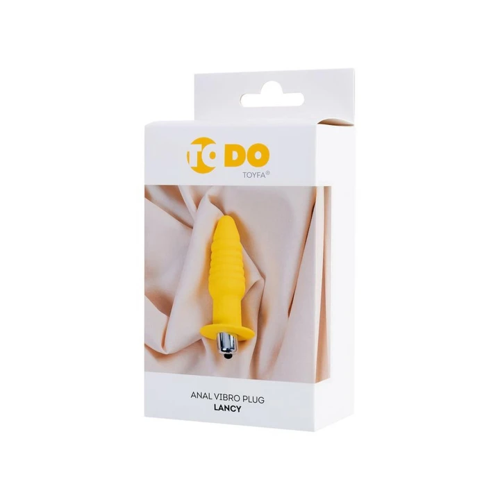 Wtyk analny Lancy z wibracjami - ergonomiczny kształt, wodoodporny, stymulacja 10 trybami