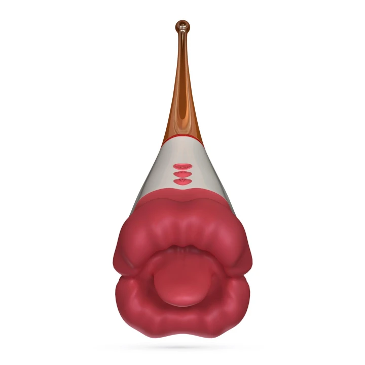 Stymulator podwójny Crushious Jagger 19,5 cm, 10 trybów wibracji, silikonowy