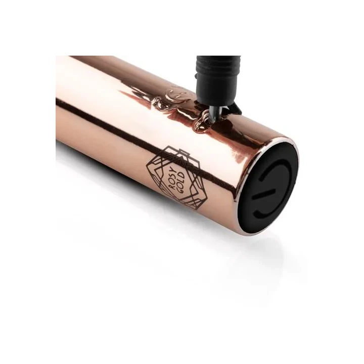 Wibrator G-Spot Rosy Gold - wodoodporny, 10 trybów wibracji, ładowanie USB