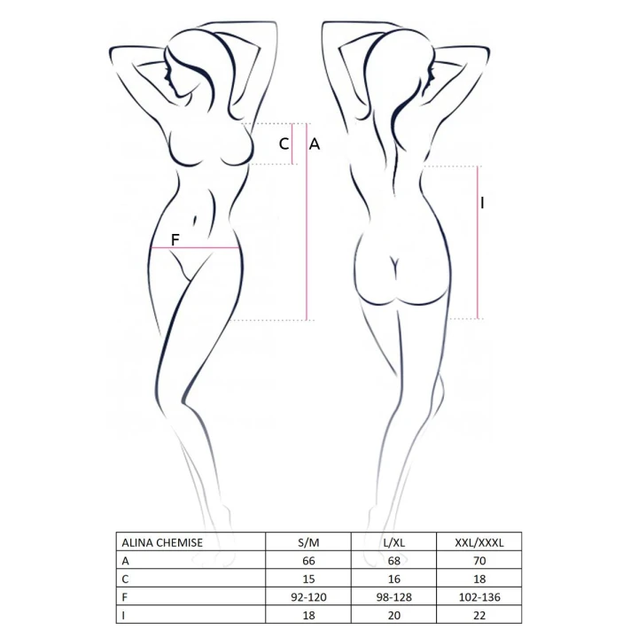 Koszulka nocna CASMIR Alina, regulowane ramiączka, fiszbiny, czarna, XXL/XXXL