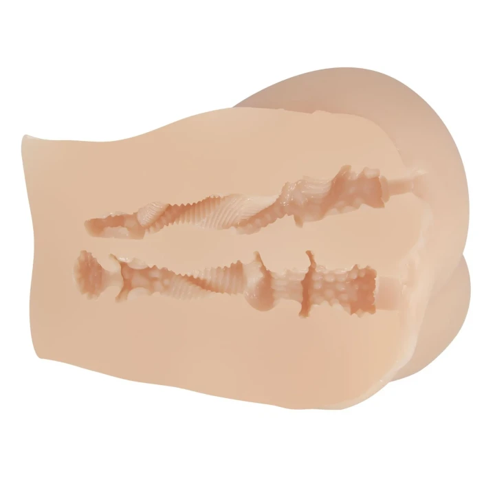 Masturbator - CRAZY BULL Emilia, TPR/ABS, podwójne otwory, wibracje