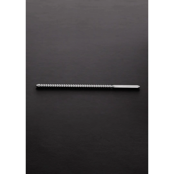 Sound do cewki Dipstick – seria Ribbed, stal nierdzewna, Ø 0,8 cm, długość 24 cm
