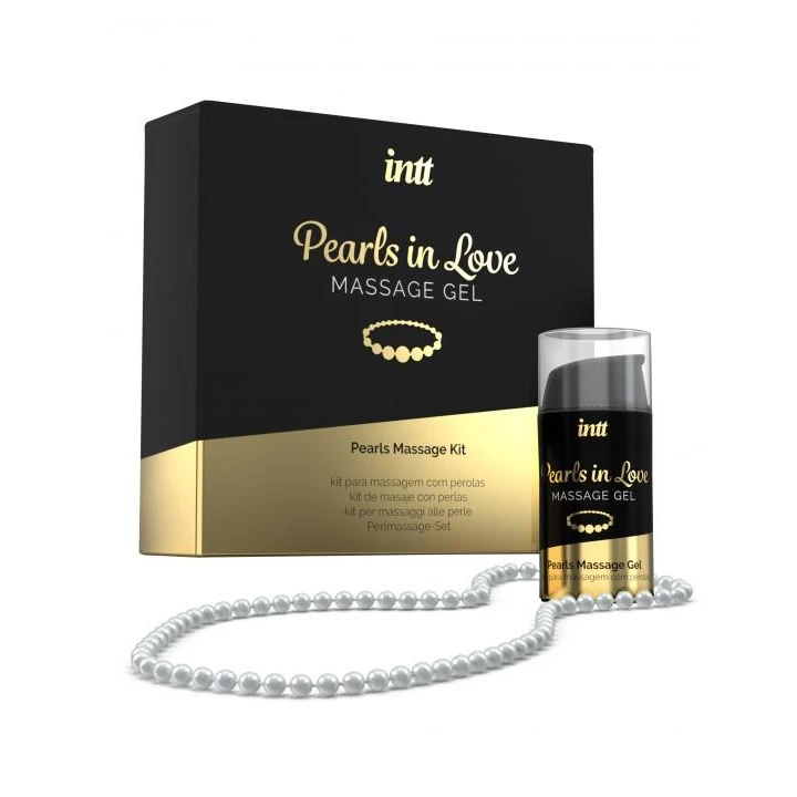 Żel do masażu intymnego PEARLS IN LOVE 15 ml, z naszyjnikiem, silikonowy