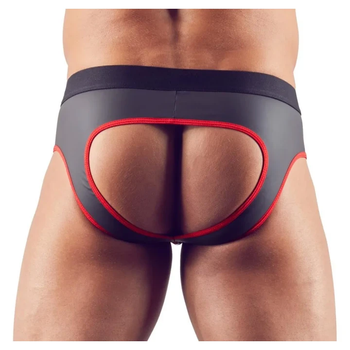 Jockstrap męski - matowy połysk, neoprenowo-gumowy, 90% poliester, 10% spandex