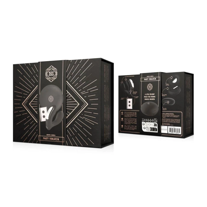 Wibrator do noszenia Rosy Gold - luksusowe etui ładujące, regulowane wibracje, dyskrecja