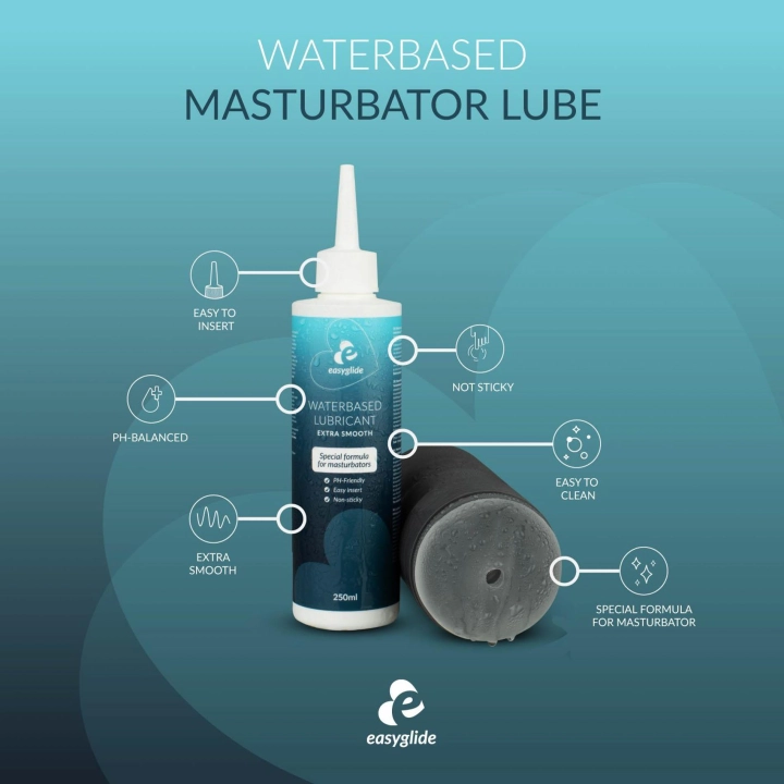 Żel do masturbatorów EasyGlide Extra Smooth, wyjątkowo gładki, 250 ml