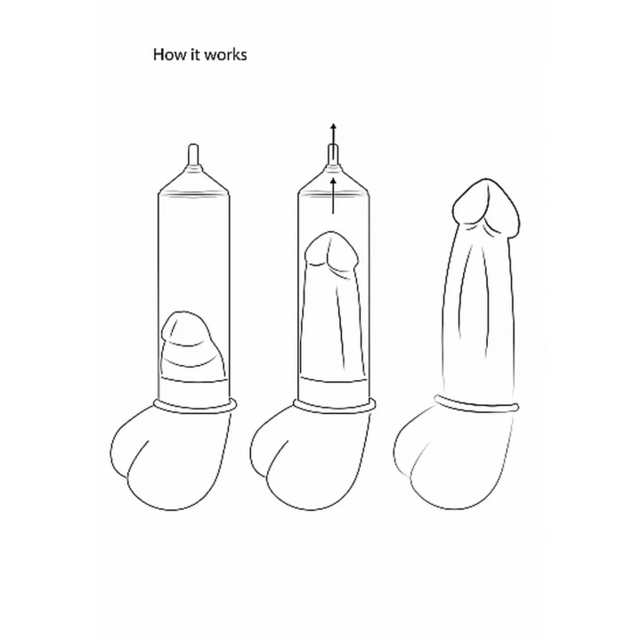 Pompa próżniowa PUMPED Elite - 23 cm długości, średnica 6 cm, silikonowy wąż