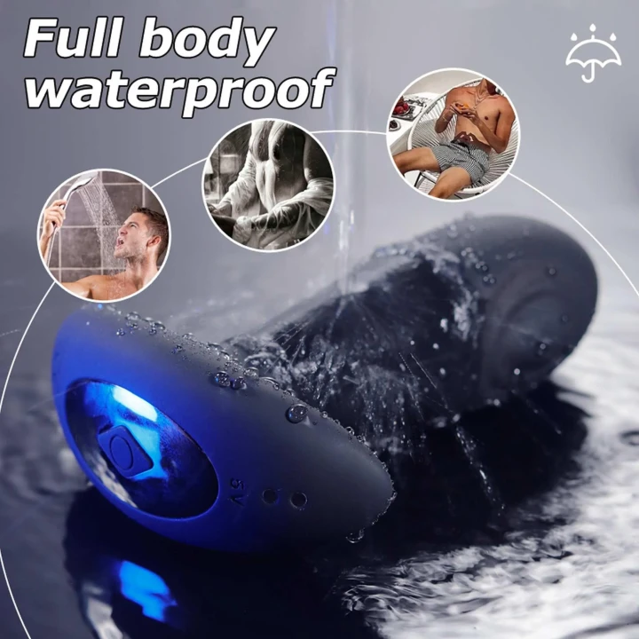 Wibrujący korek analny, silikonowy, zdalnie sterowany, 10 funkcji i 10 prędkości