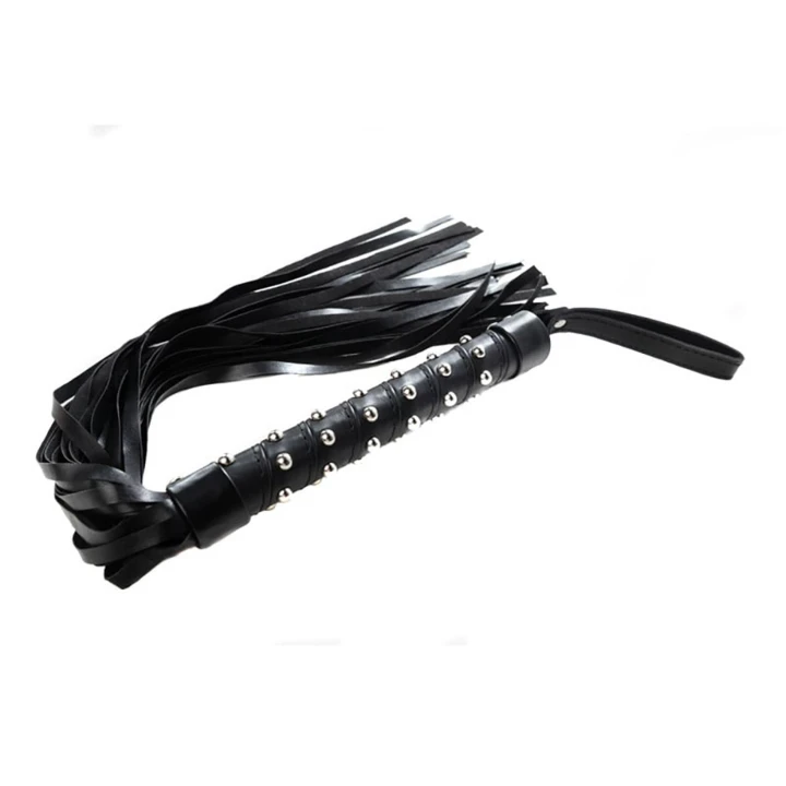 Flogger skórzany PU - 65 cm, elegancki, trwały, wolny od niklu