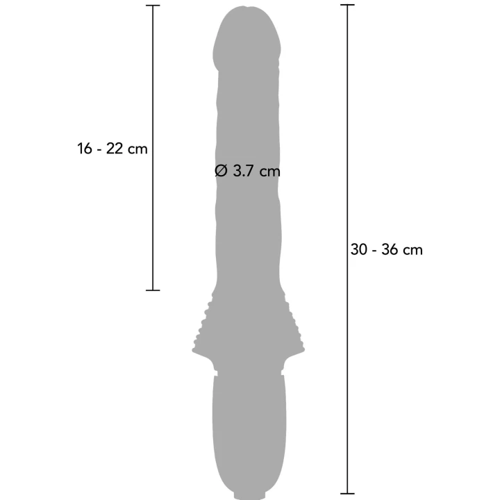 Wibrator Magnum Opus Supreme 31cm, silikonowy, wodoodporny, z pilotem