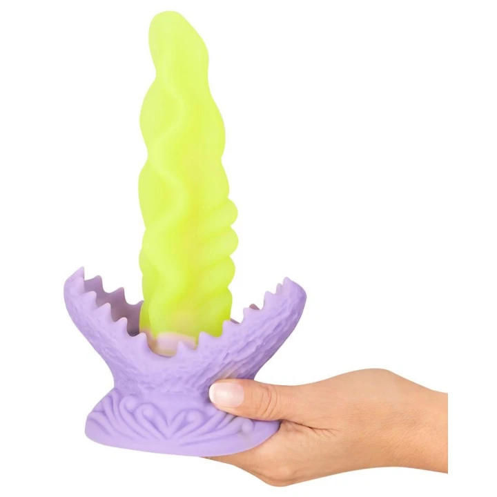 Dildo Beasty Cocks LED, silikonowe, 10 trybów podświetlenia, 22 cm