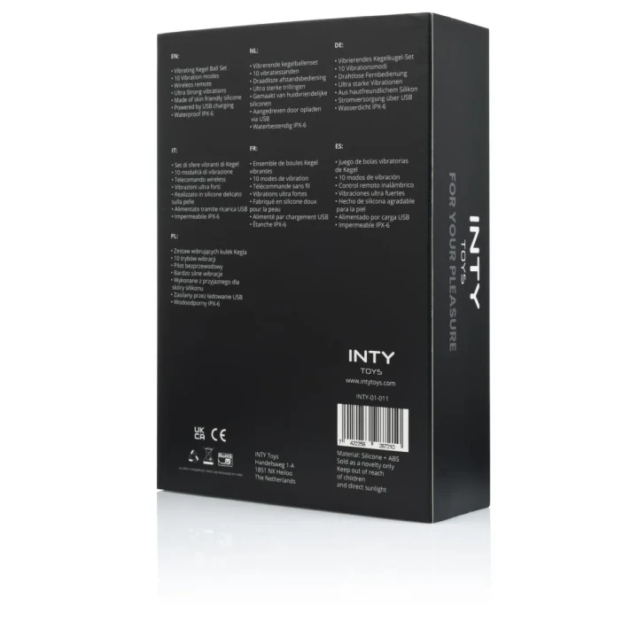 Kulki wibrujące INTY Toys - 10 trybów, bezprzewodowy pilot, wodoodporne