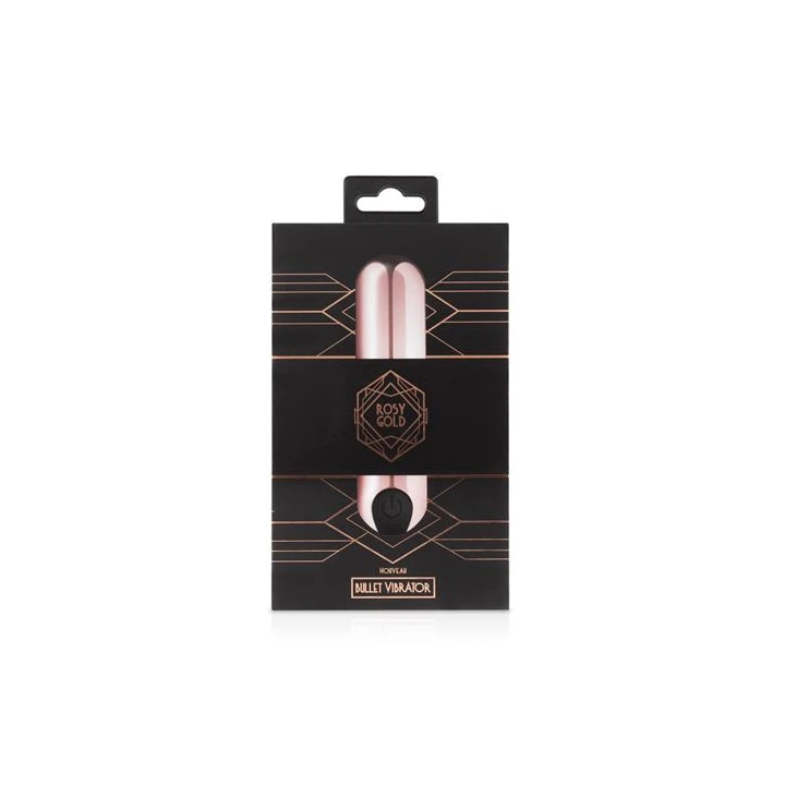 Wibrator pocisk Rosy Gold - 10 trybów wibracji, wodoodporny, kompaktowy