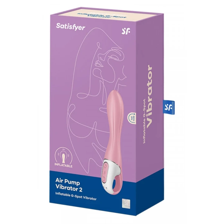 Wibrator nadmuchiwany Satisfyer Air Pump, średnica 3,5-5 cm, 12 programów, wodoodporny