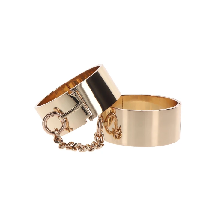 Mankiety na nadgarstki TABOOM Dona, metal bez niklu, różowe złoto, 6,2 cm