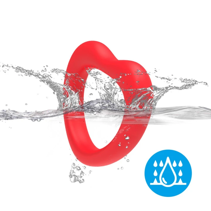 Pierścień erekcyjny Sweetheart – silikon, wodoodporny, miękki kształt serca