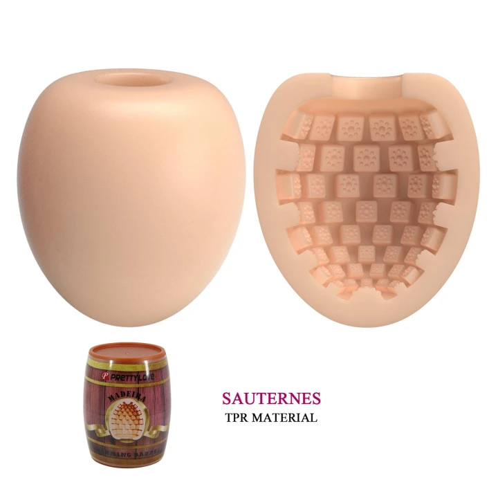 Masturbator - Madeira, TPR, Wodoodporny, Żebrowany Tunnel, Dyskretny