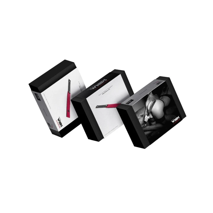 Whip z serduszkiem WHIPS | Skóra naturalna, długość 38 cm, miękki uchwyt 18 cm