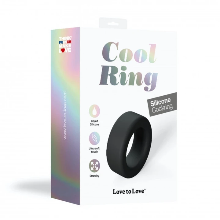Pierścień erekcyjny Cool Ring - 100% płynny silikon, wodoodporny, ultra-elastyczny