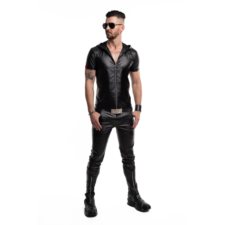 T-shirt REGNES FETISH PLANET — wetlook, kaptur, sportowo-atletyczny fason