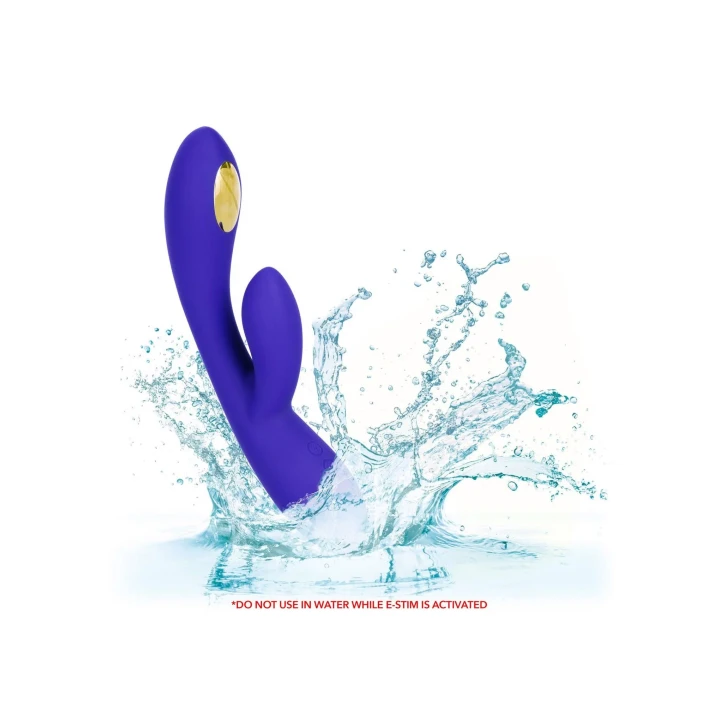 Wibrator podwójny Estim - ergonomiczny, wodoodporny, silikon medyczny 21.5 cm