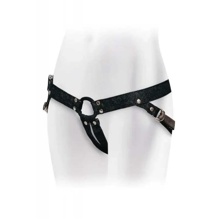 Uprząż do strap-onów - Elastyczny silikon, średnica pierścienia 4 cm, uniwersalna